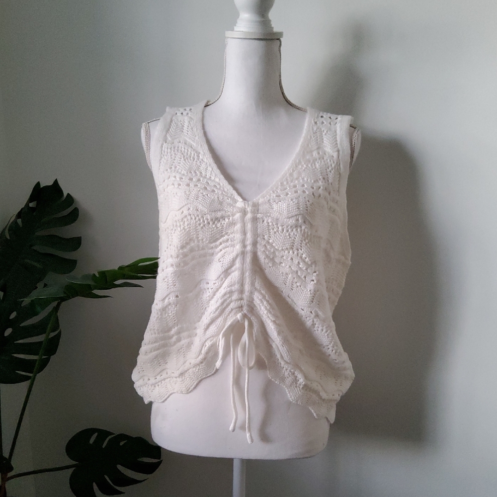 Jessica Simpson Needlepoint Tank Top